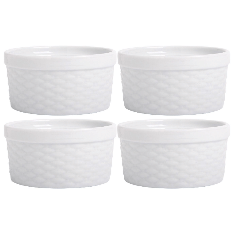 Basket Weave Ramekin - Set of 4