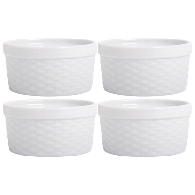 Basket Weave Ramekin - Set of 4