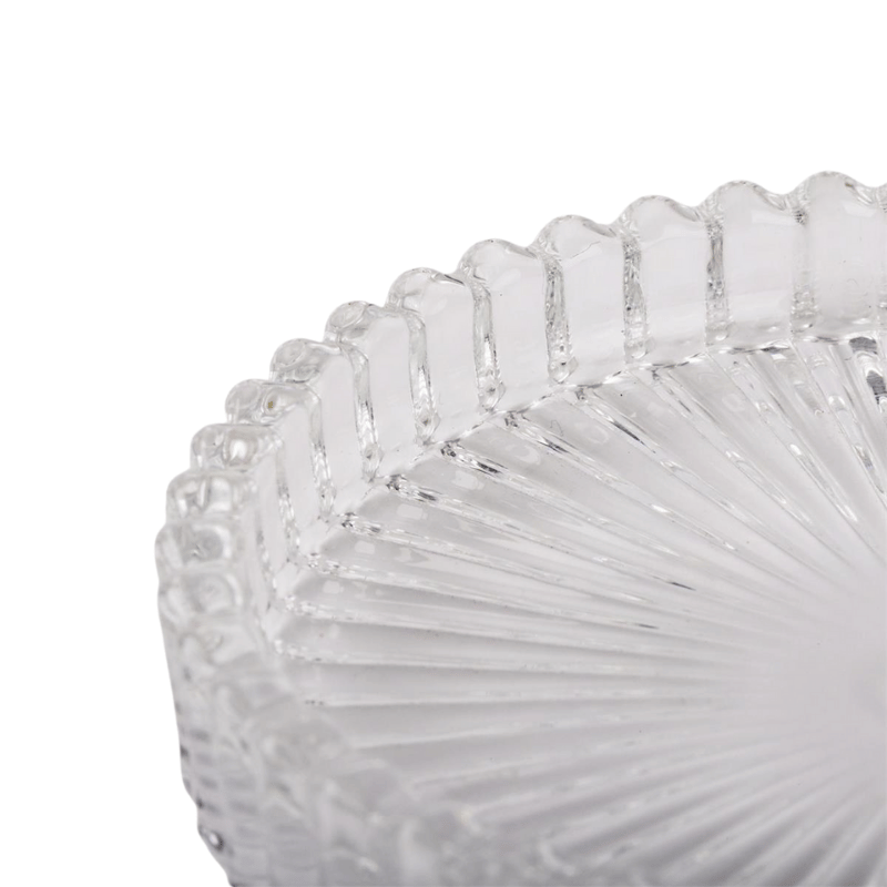 Solene Clear Glass Candle Plate