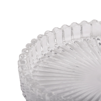 Solene Clear Glass Candle Plate
