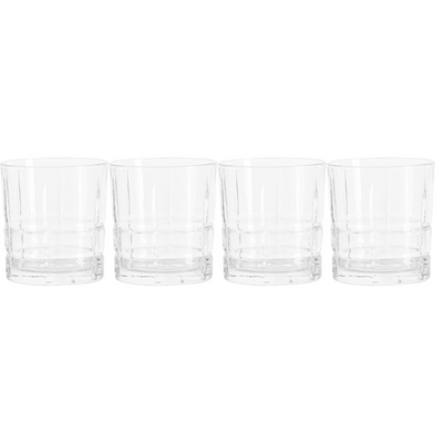 Tide Double Old Fashioned Drinking Glasses - Set of 4