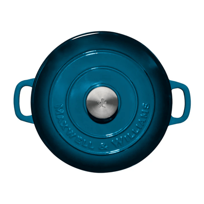 Blue Cast Iron Casserole Pot