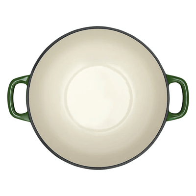Green Cast Iron Casserole Pot