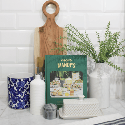 Blue & White Utensil Crock