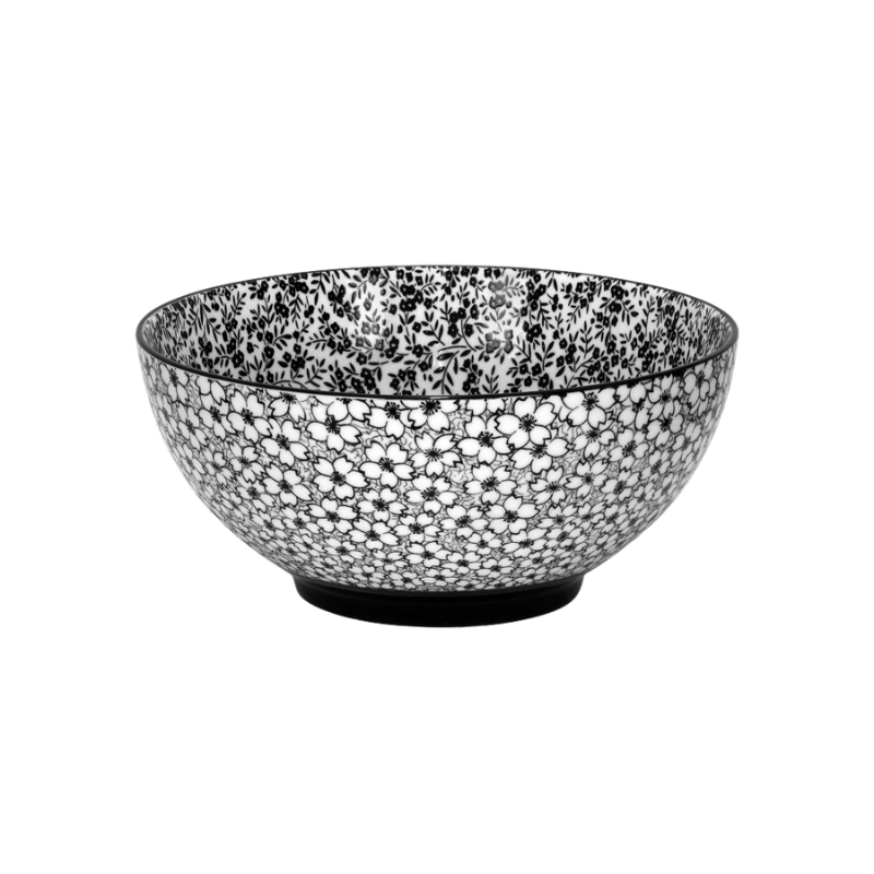 Black Daisy Small Bowl