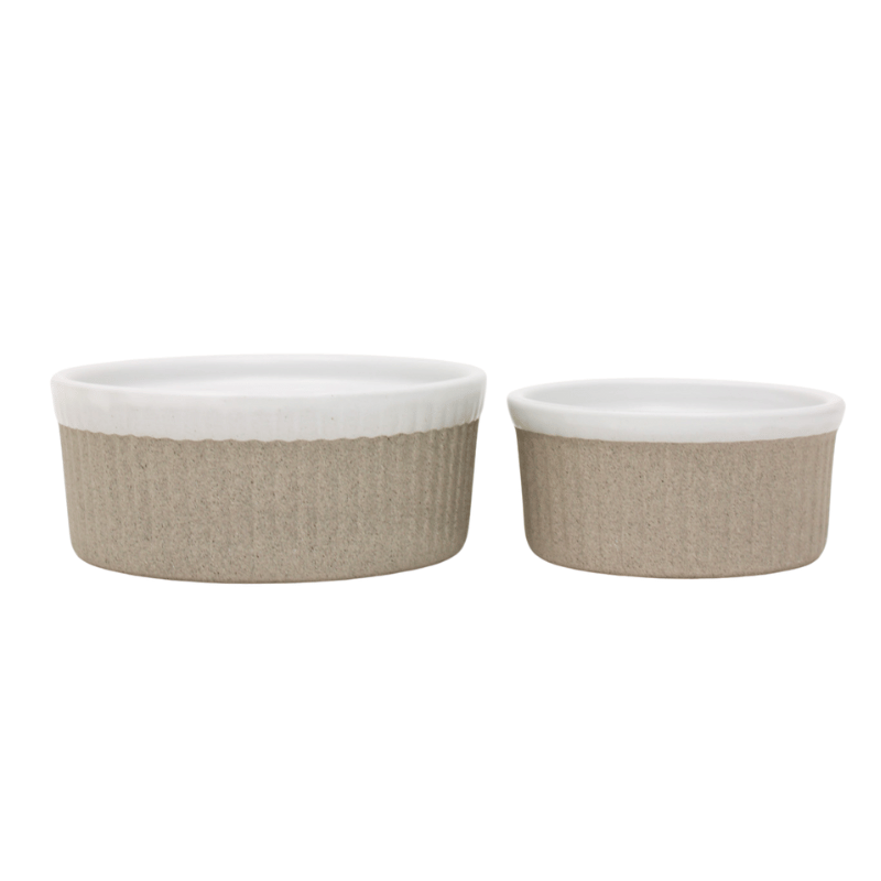 Large White Artisan Ramekin