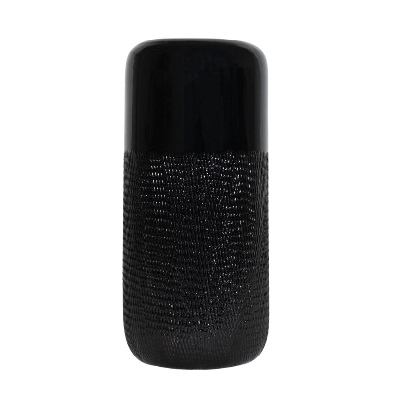 Large Black Marley Vase