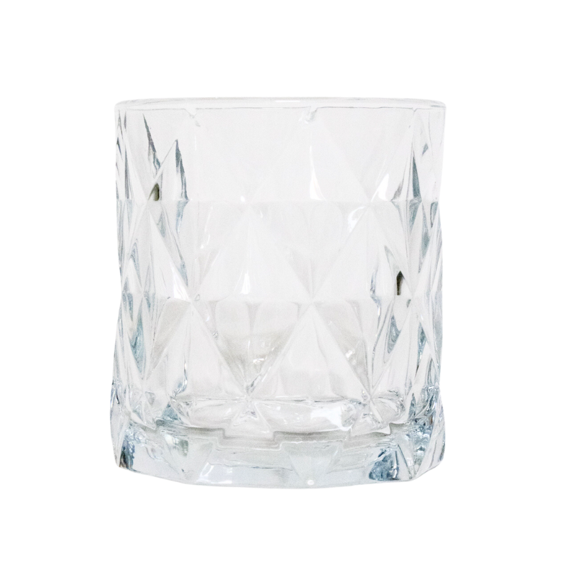 Triangle Double Old-Fashioned Drinking Glasses - Set of 6