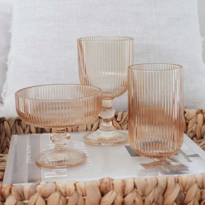 Celeste Amber Highball Glass