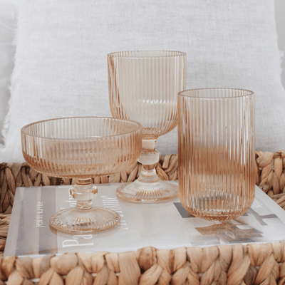 Celeste Amber Highball Glass
