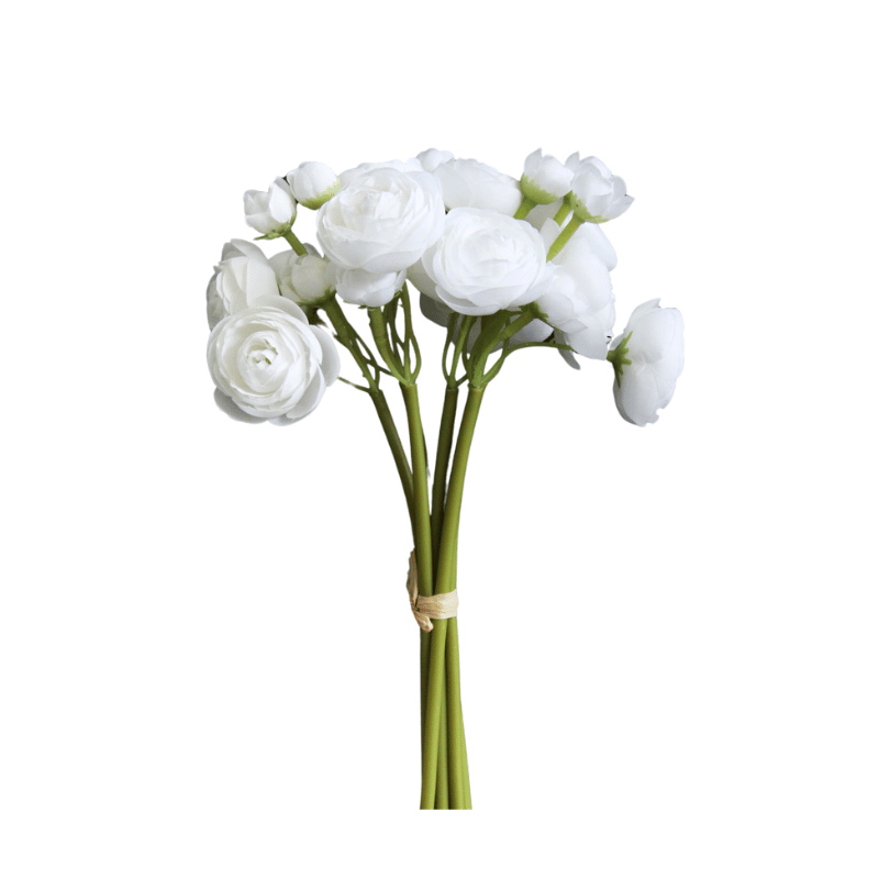 White Ranunculus Flower Bundle
