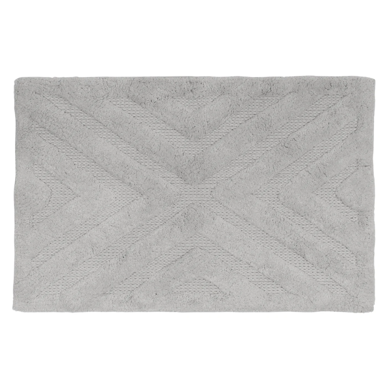 Grey Diamond Bath Mat