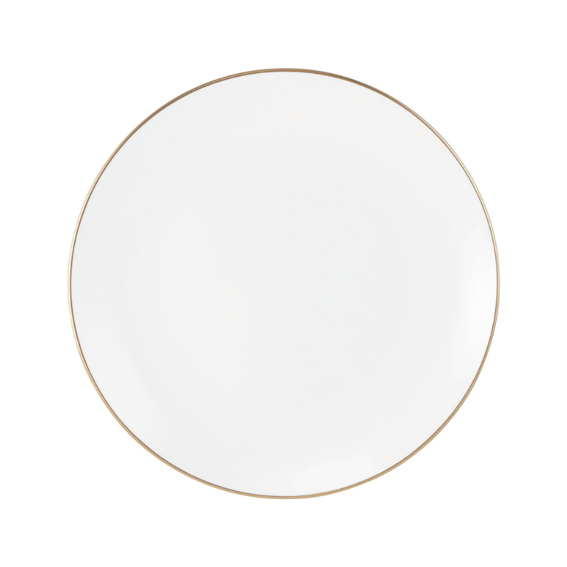 Gold Rim Coupe Salad Plate