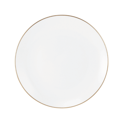 Gold Rim Coupe Salad Plate