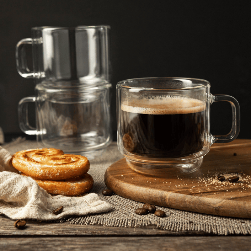 Stack Americano Double Wall Glasses - Set of 2