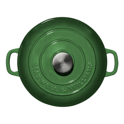 Green Cast Iron Casserole Pot