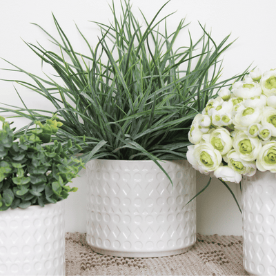 Large White Alto Planter