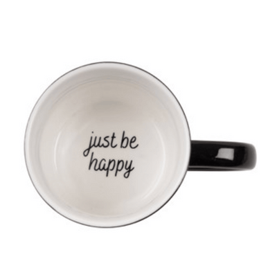 Be Happy Message Bottom Mug