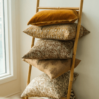Bronze Scalloped Edge Pillow