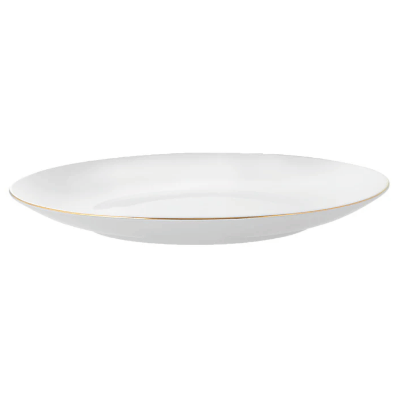 Gold Rim Coupe Dinner Plate