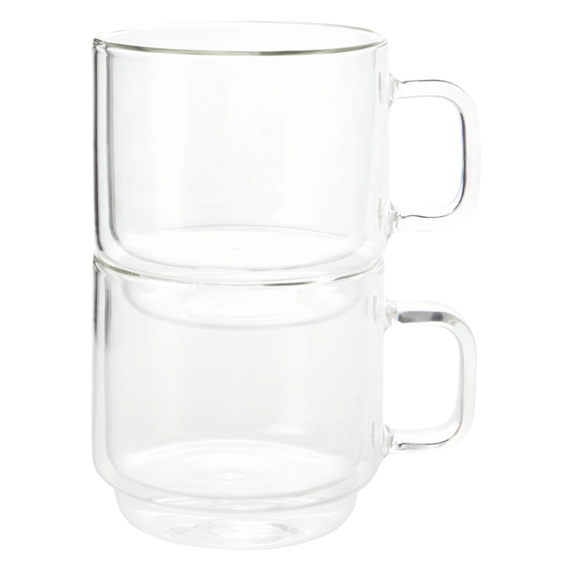 Stack Americano Double Wall Glasses - Set of 2