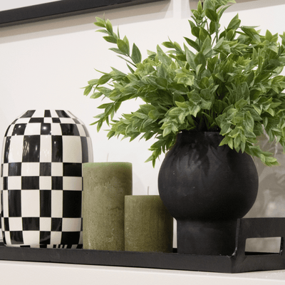 3" x 4" Pleated Pillar Candle, Olive
