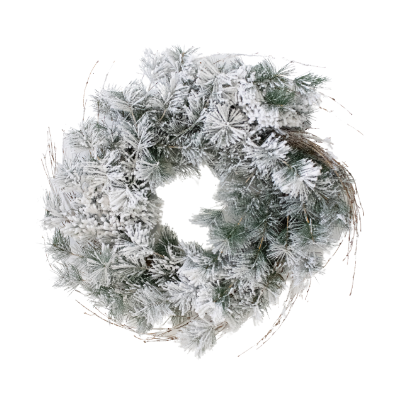 Snowy Split Pine Wreath