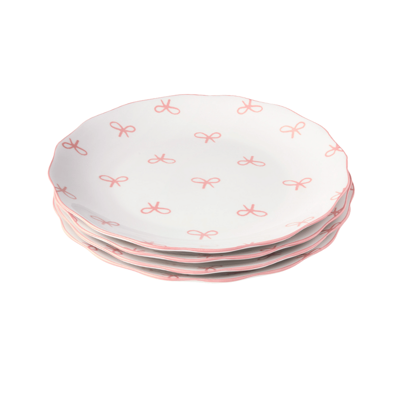 Mini Bow Appetizer Plates - Set of 4