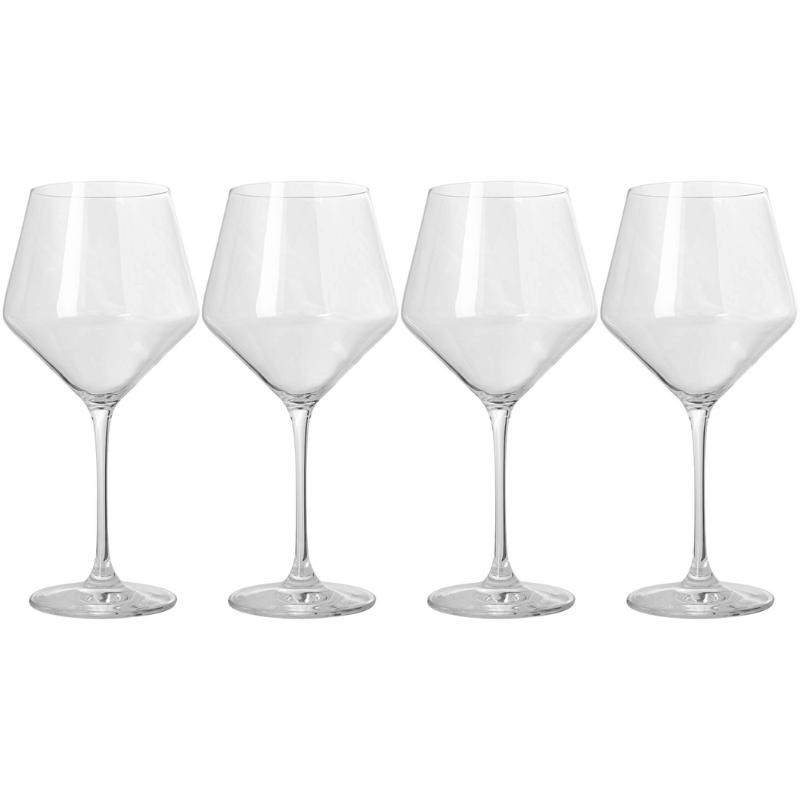 Vivid Red Wine Glasses - Set of 4