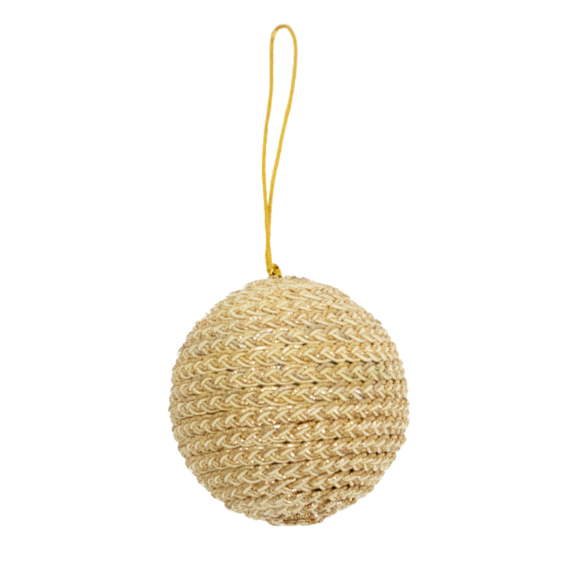 Gold Woven Luxury Ornament