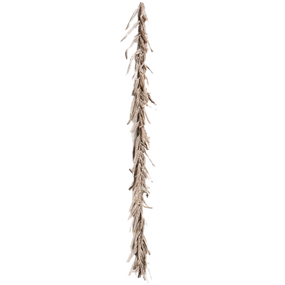 Frosted LED Gold Holiday Garland