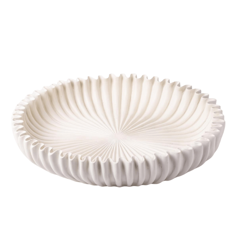 Sistine Scalloped Decorative Bowl