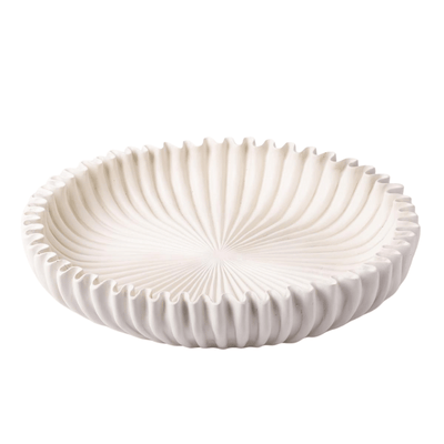 Sistine Scalloped Decorative Bowl