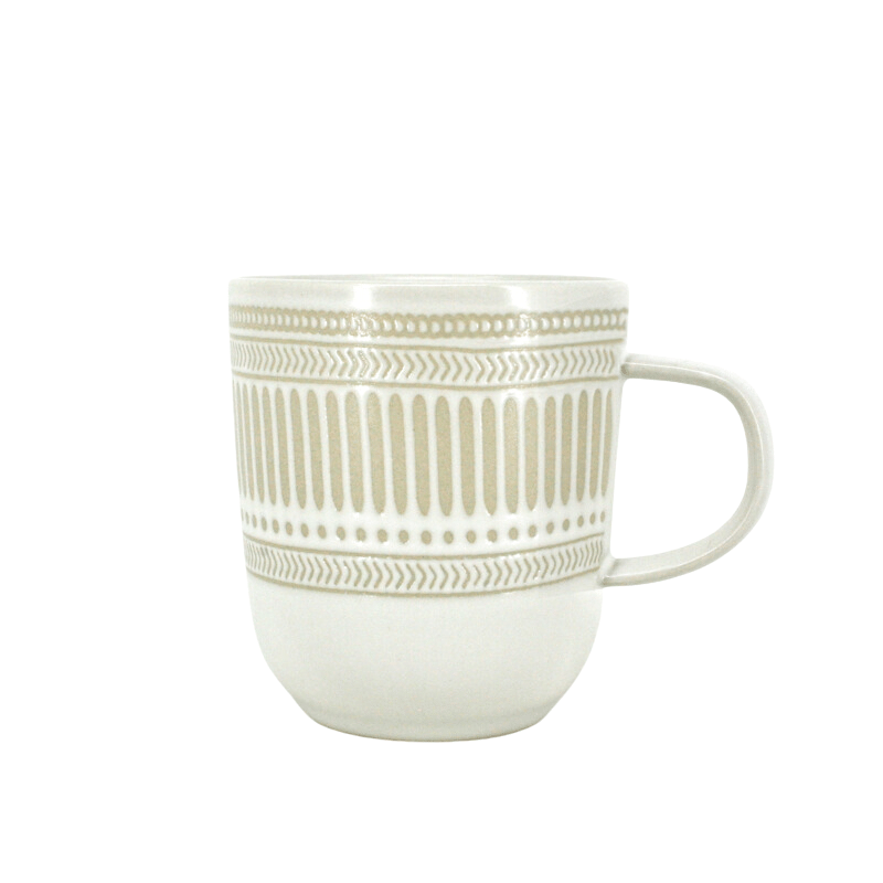 White Batik Mug