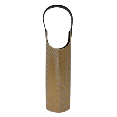 Gold Diamond Bottle Carrier with Handle