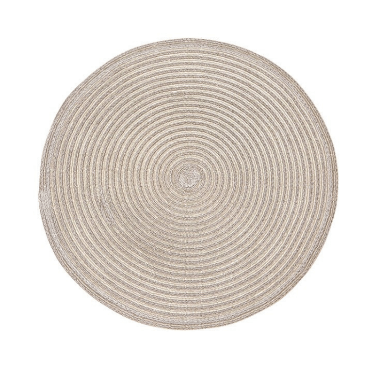 Urban Two Tone Champagne Round Placemat