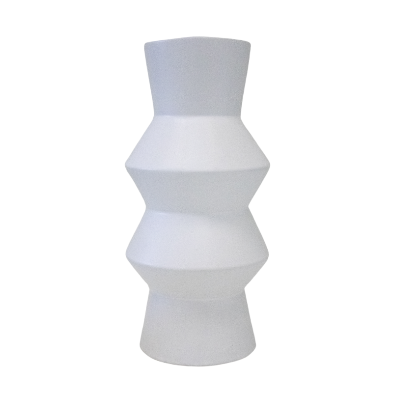 White Totem Vase