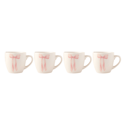 Bow Espresso Cups - Set of 4