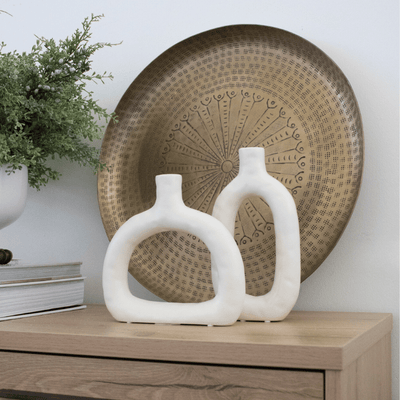 Wide Cotton Giselle Cutout Vase