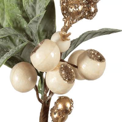 Sage Leaves with Berries Pick