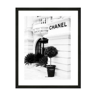 Large Chanel Black & White Door