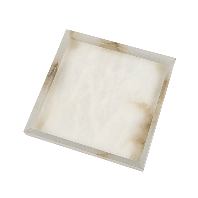 Square Alabaster Tray