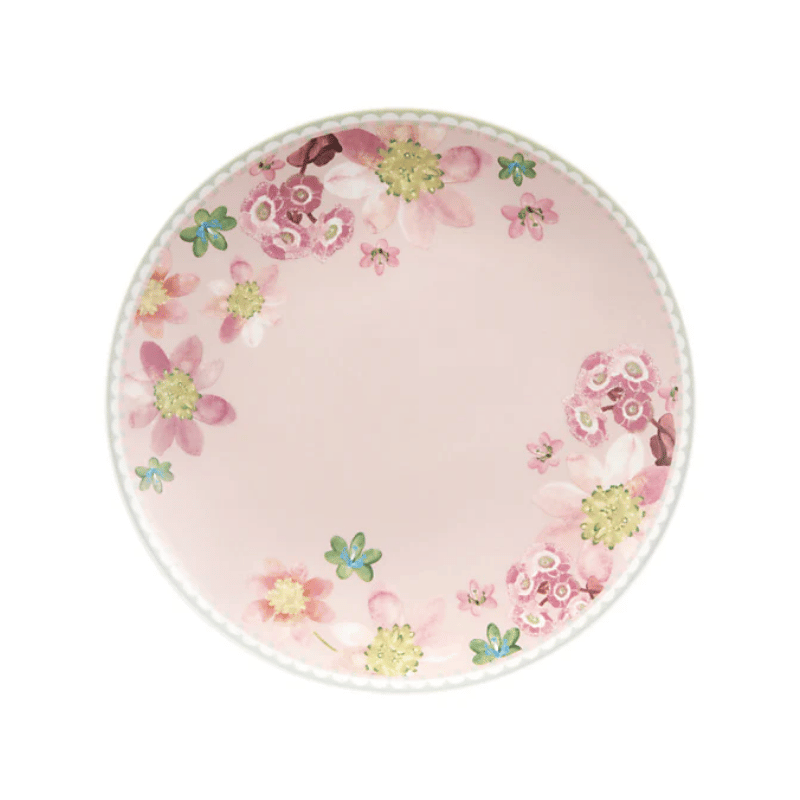 12-Piece Primula Pink Coupe Dinnerware Set