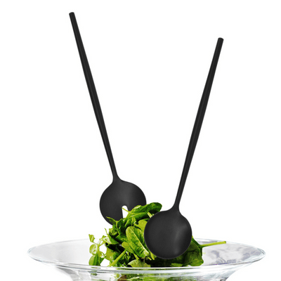 Black Salad Servers - Set of 2