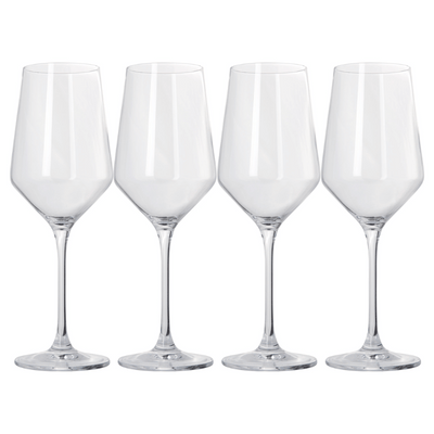 Vivid White Wine Glasses - Set of 4