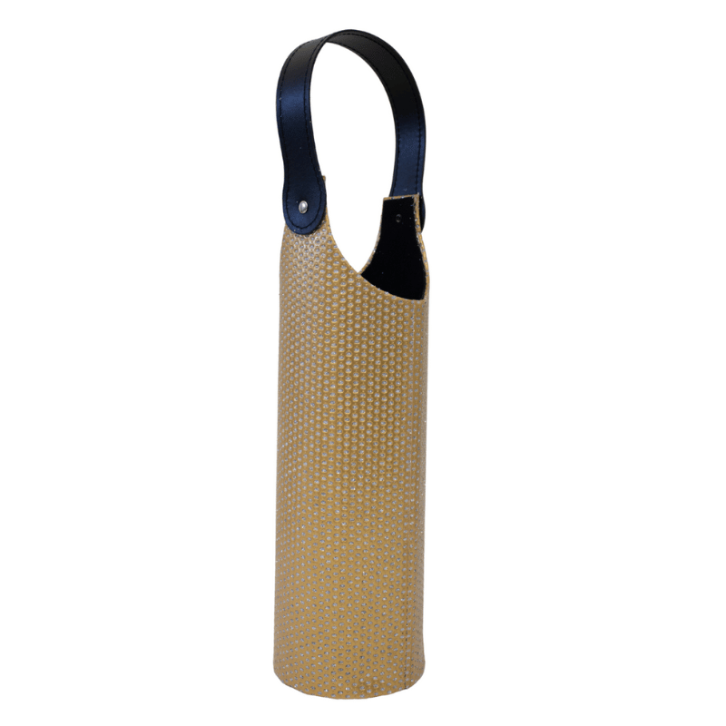 Gold Diamond Bottle Carrier with Handle