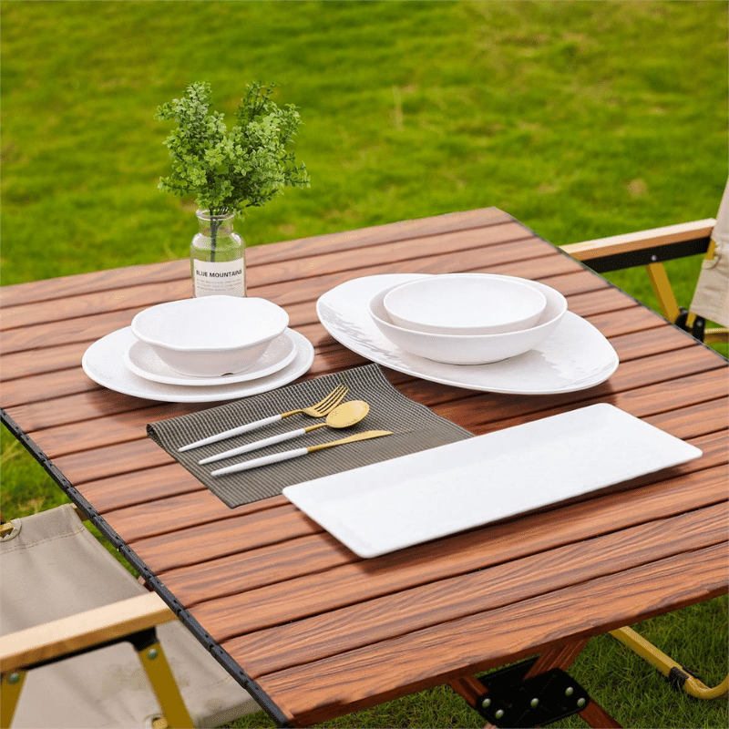 Aries White Melamine Oval Platter