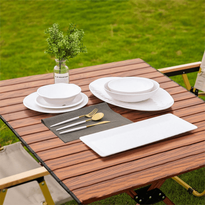 Aries White Melamine Oval Platter
