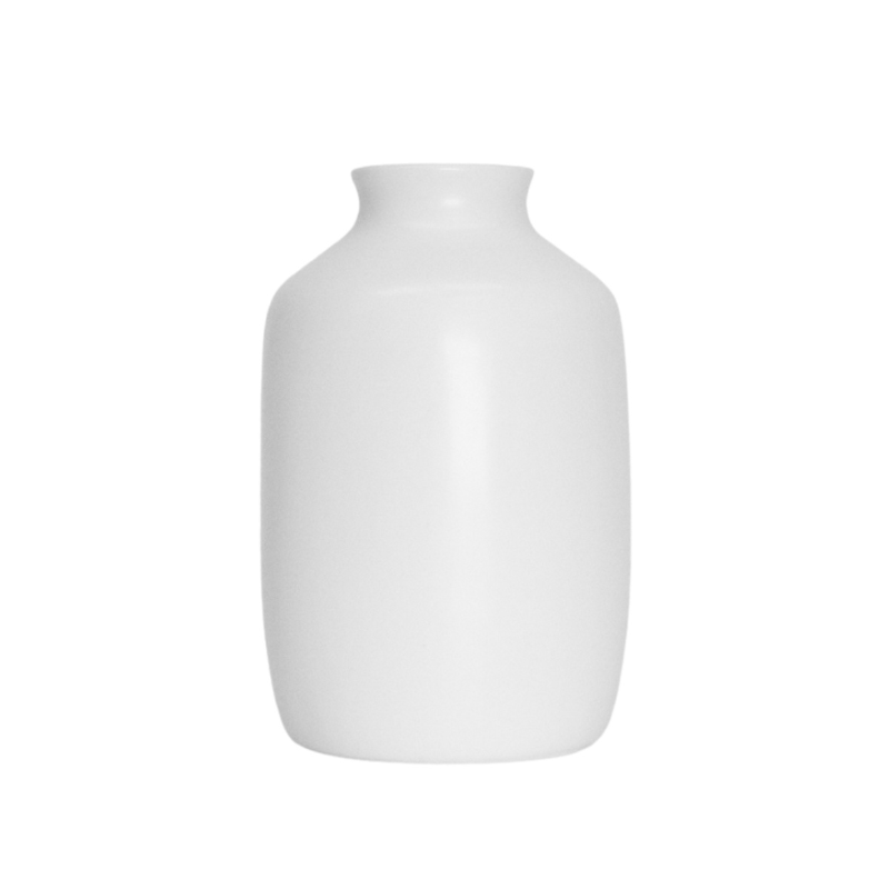 Matte White Bud Vases - Set of 4