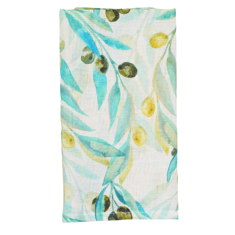 Olive Linen Blended Napkin - Set of 4